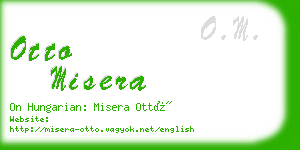 otto misera business card